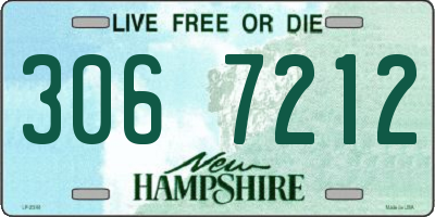 NH license plate 3067212