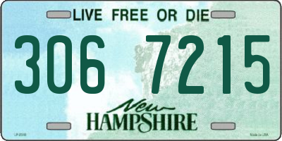 NH license plate 3067215