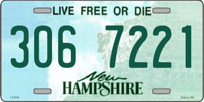 NH license plate 3067221