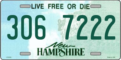 NH license plate 3067222