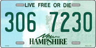 NH license plate 3067230