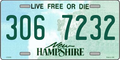 NH license plate 3067232