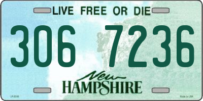NH license plate 3067236