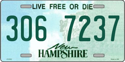 NH license plate 3067237