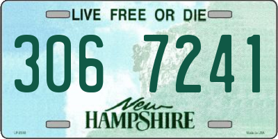 NH license plate 3067241