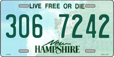 NH license plate 3067242