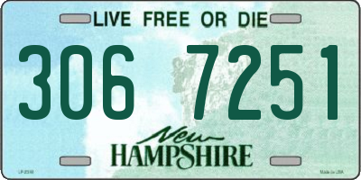 NH license plate 3067251