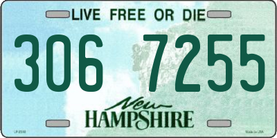 NH license plate 3067255