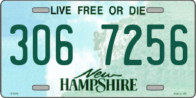 NH license plate 3067256