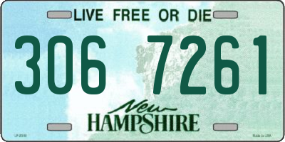 NH license plate 3067261