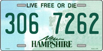 NH license plate 3067262