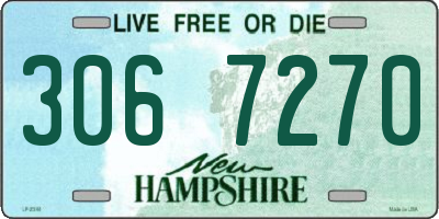 NH license plate 3067270