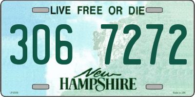 NH license plate 3067272