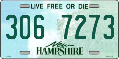 NH license plate 3067273