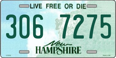 NH license plate 3067275