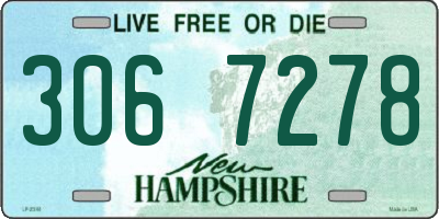 NH license plate 3067278