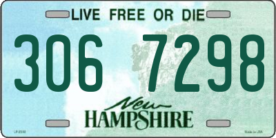 NH license plate 3067298