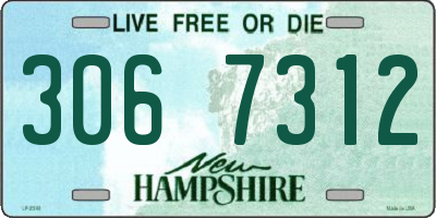 NH license plate 3067312