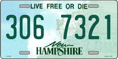 NH license plate 3067321