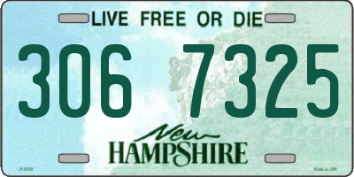 NH license plate 3067325