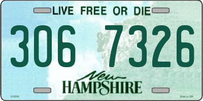 NH license plate 3067326
