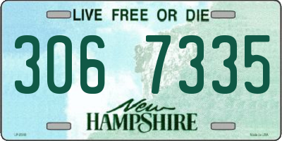 NH license plate 3067335