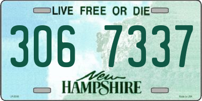 NH license plate 3067337