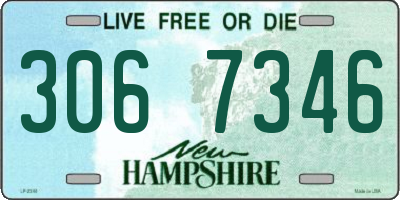 NH license plate 3067346