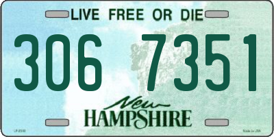 NH license plate 3067351