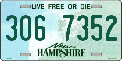NH license plate 3067352