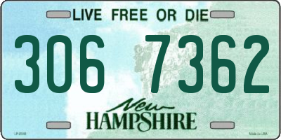 NH license plate 3067362