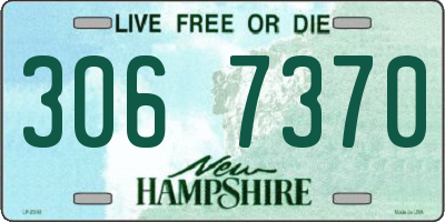 NH license plate 3067370