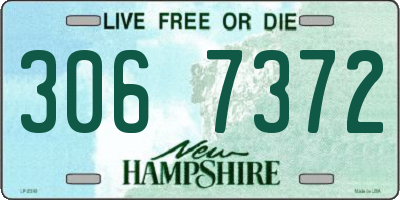 NH license plate 3067372