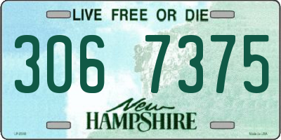 NH license plate 3067375