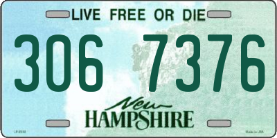 NH license plate 3067376