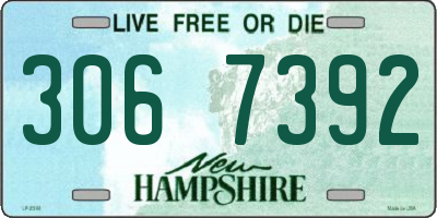 NH license plate 3067392