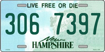 NH license plate 3067397