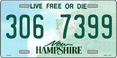 NH license plate 3067399