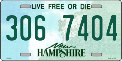 NH license plate 3067404