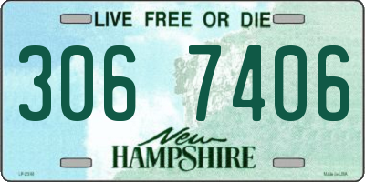 NH license plate 3067406