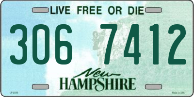 NH license plate 3067412