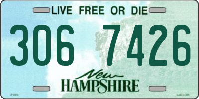 NH license plate 3067426