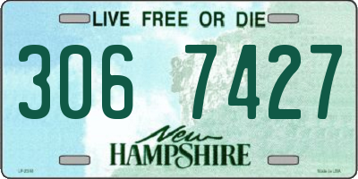 NH license plate 3067427