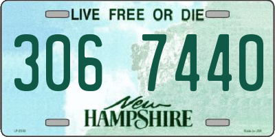 NH license plate 3067440
