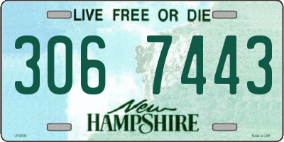 NH license plate 3067443