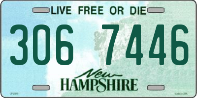 NH license plate 3067446