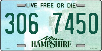 NH license plate 3067450