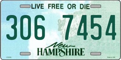 NH license plate 3067454
