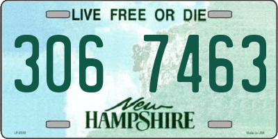 NH license plate 3067463
