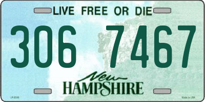 NH license plate 3067467